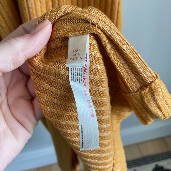 Daily Practice by Anthropologie Barre Midi Dress - Mustard Yellow - Size Small - Picture 12 of 16